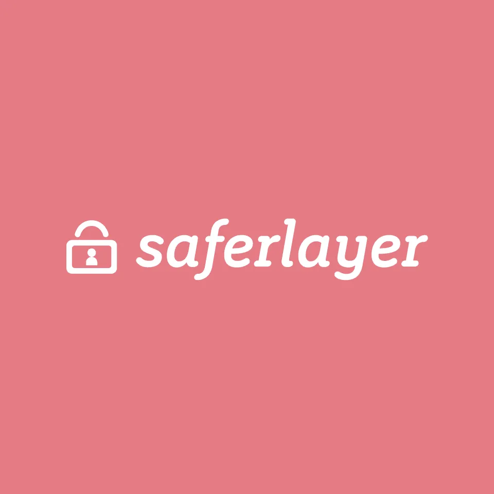 The Saferlayer wordmark and padlock logo